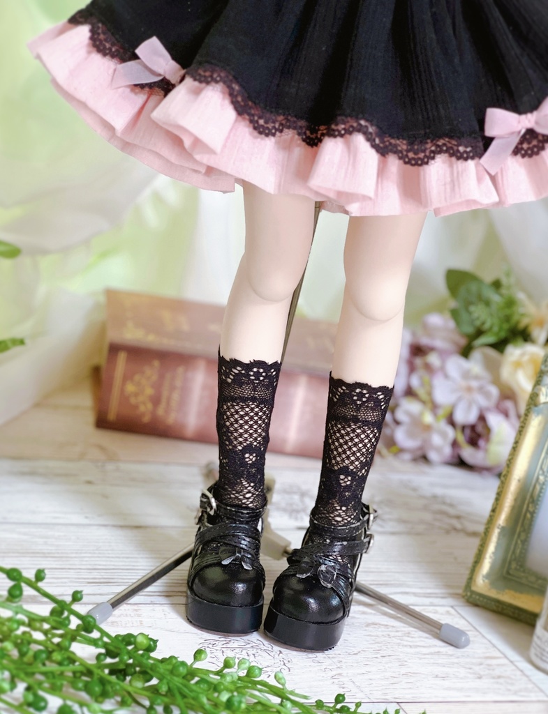 MDD レースソックス(ブラック、ホワイト)