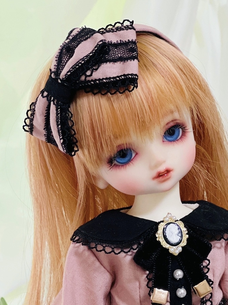 幼SD&Tiny Fox ピンク&ブラックリボンカチューシャ