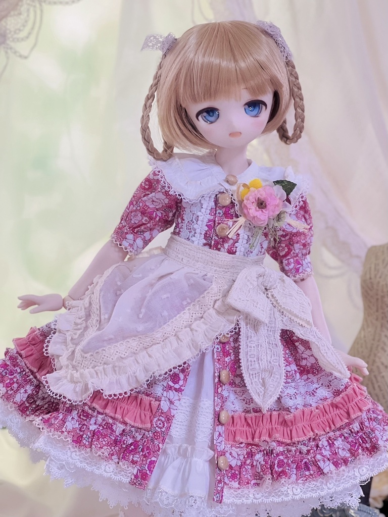 MDD&SDM用 ガーデンワンピースセット(ピンク)