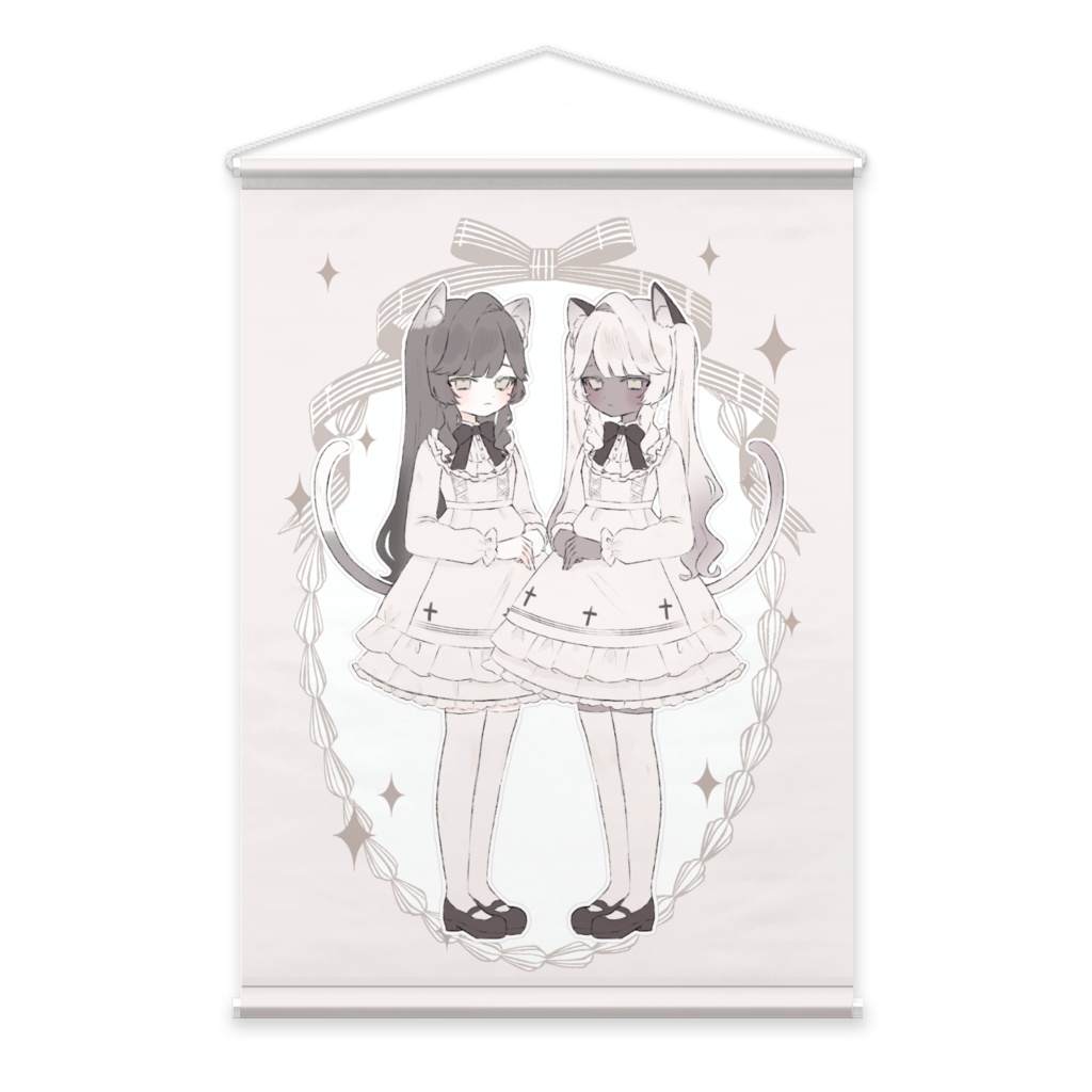 ふたごねこタペストリー