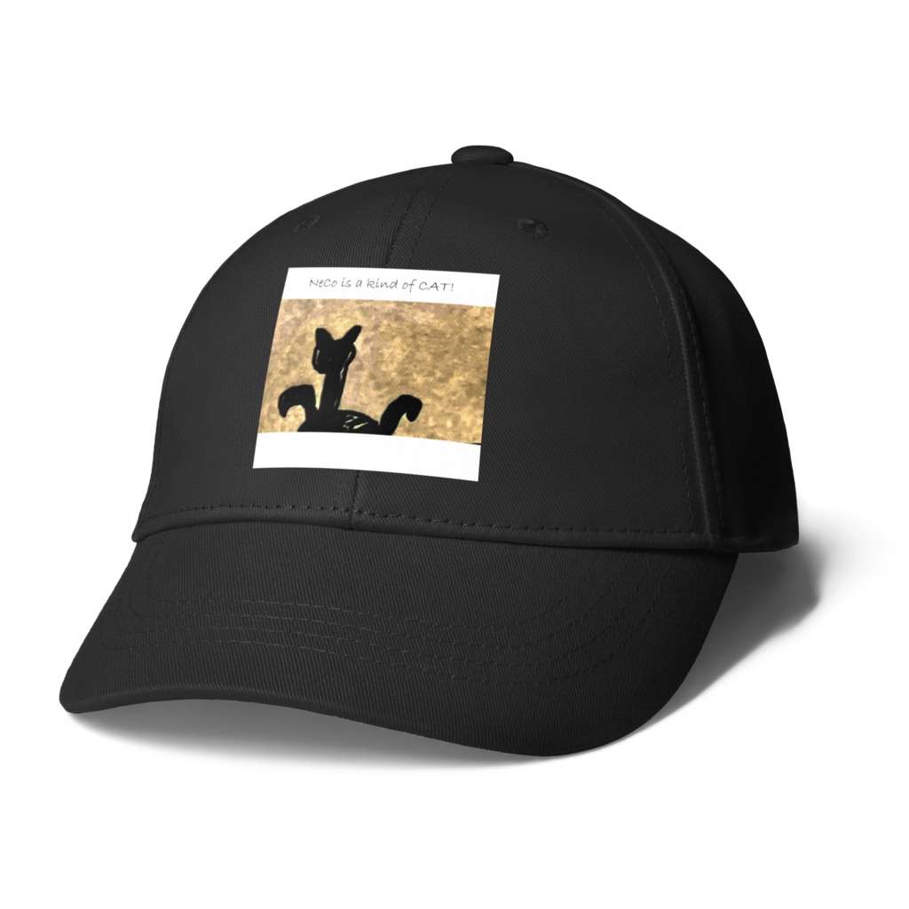 NecoCatキャップーブラック