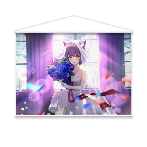 【誕生日記念】ウエディングまわる タペストリー