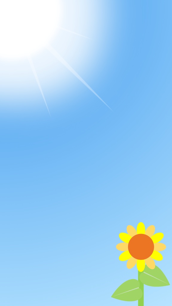 ひまわりと太陽の壁紙