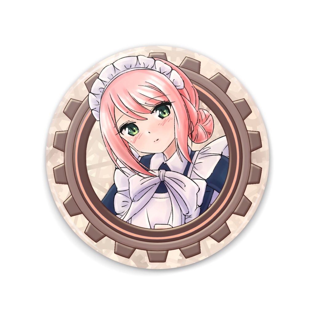 マリーさんの歯車缶ミラー