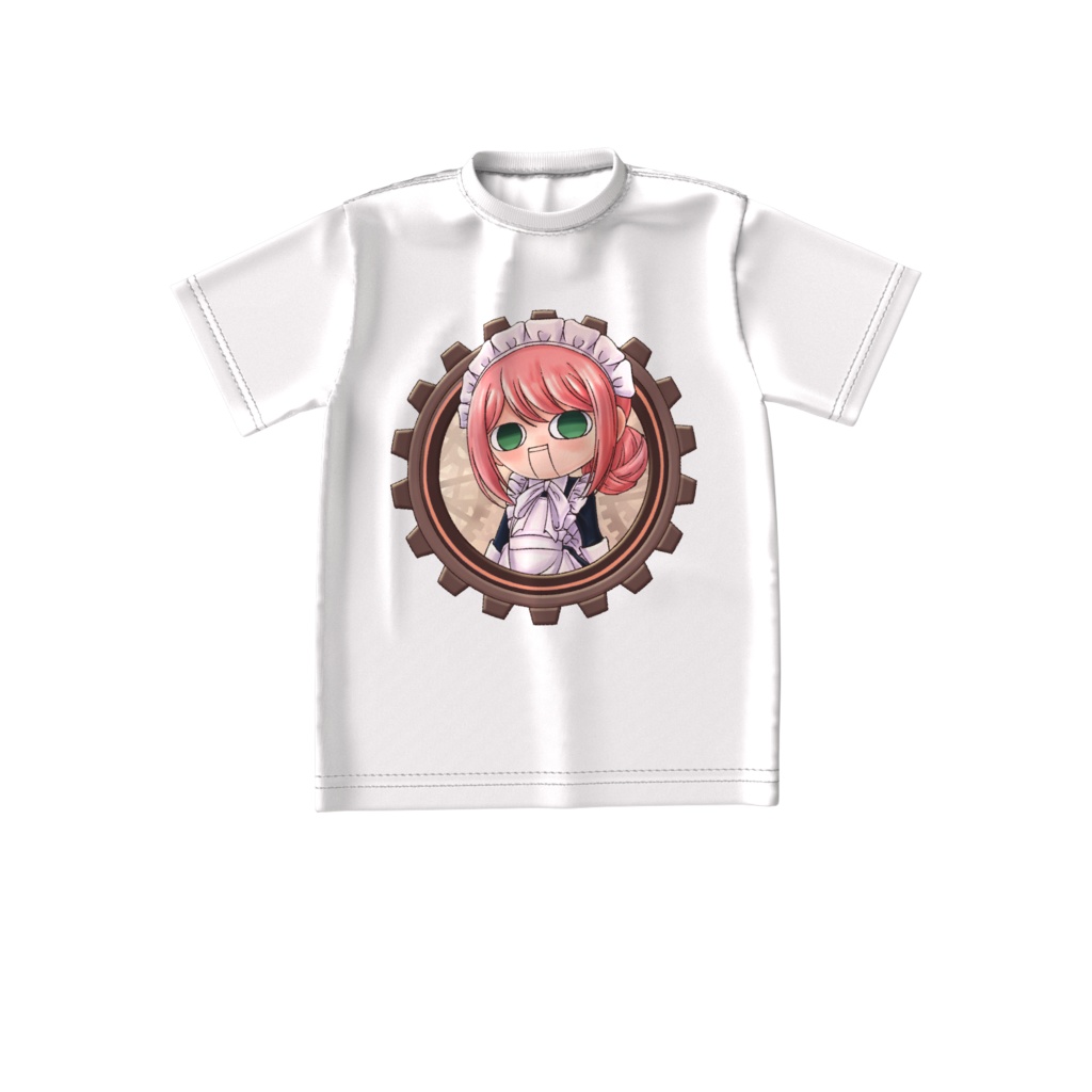 ちっこいマリー2歯車ビッグシルエットTシャツ