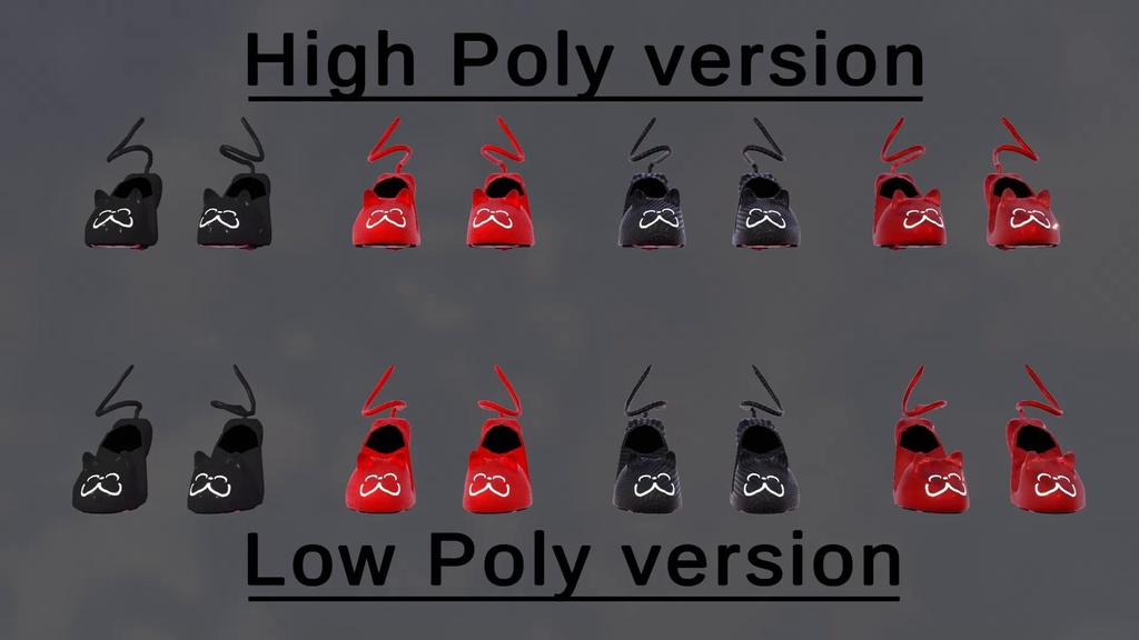 Cat Heels rigged for toribase and pandabase