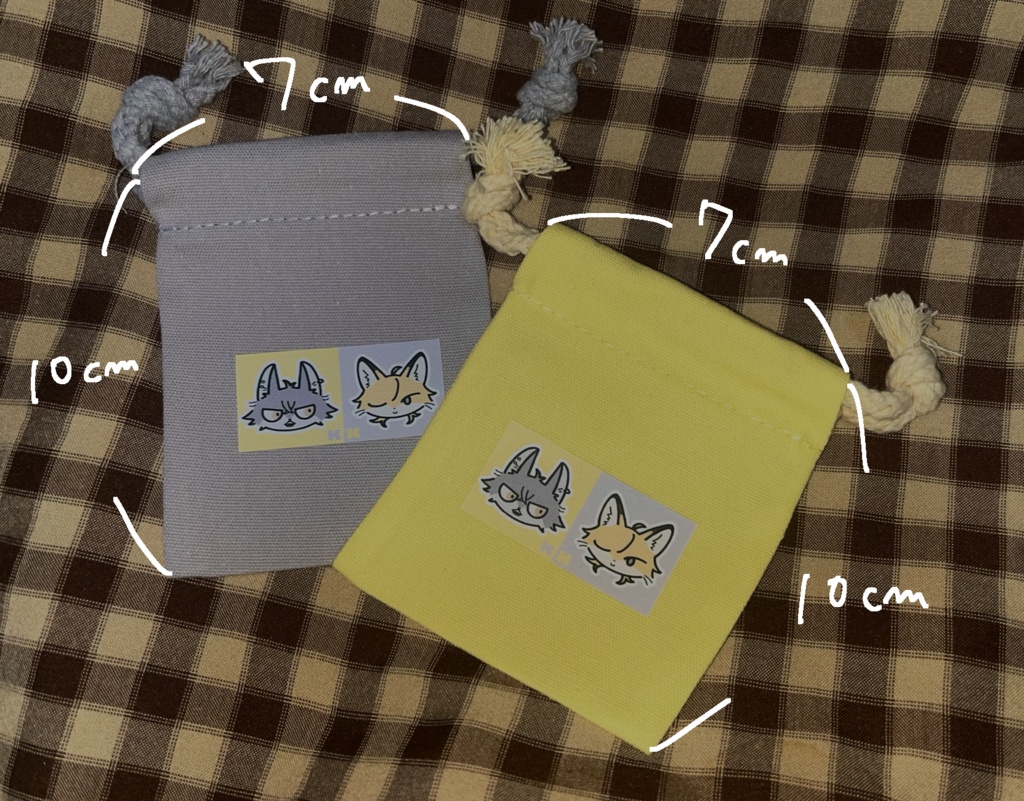 ケモ晃薫コットン巾着