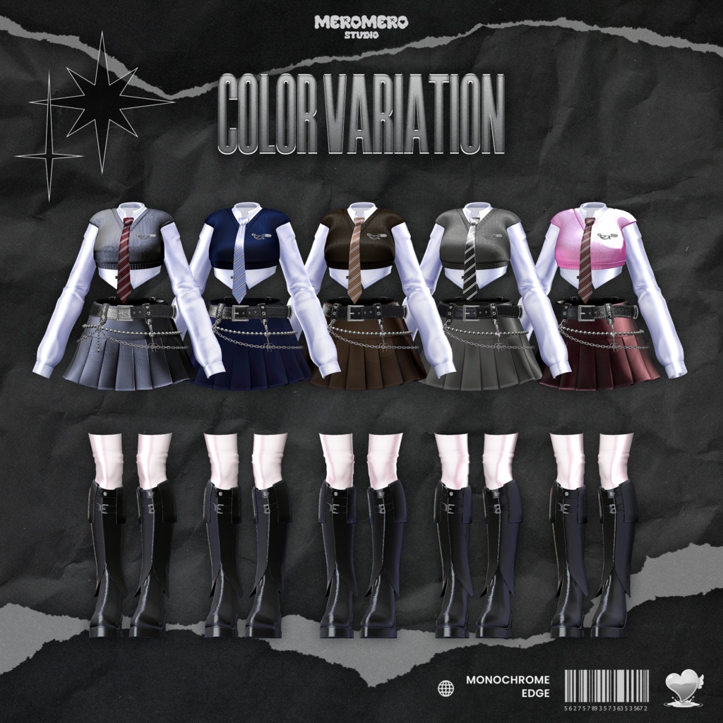 🖤モノクロームエッジセット『MonoChrome Edge Set』🖤