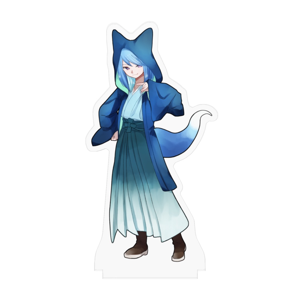 【アクリルスタンド】青狐(あおこ)【100mm×100mm】