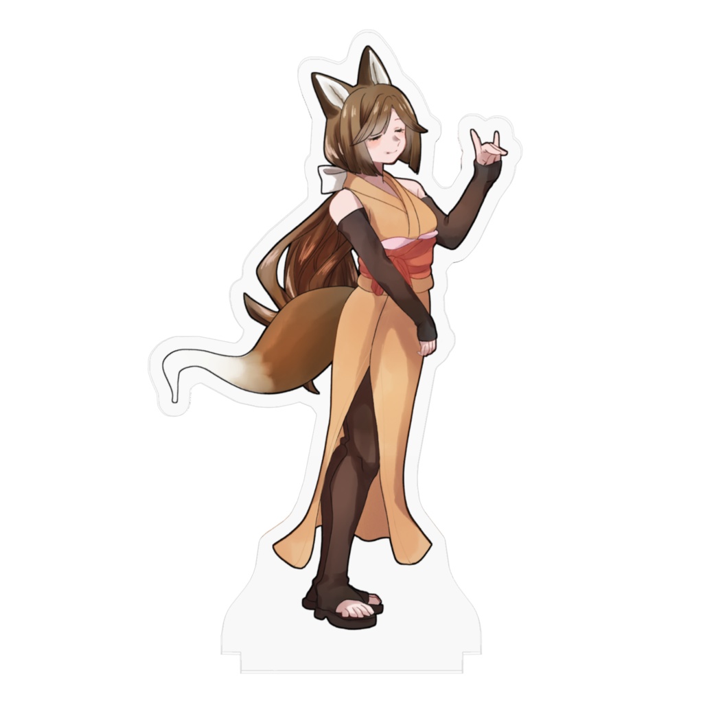 【アクリルスタンド】茶狐(ちゃこ)【100mm×100mm】