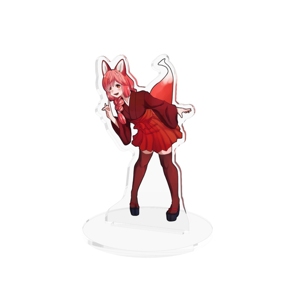 【アクリルスタンド】赤狐(あかこ)【100mm×100mm】