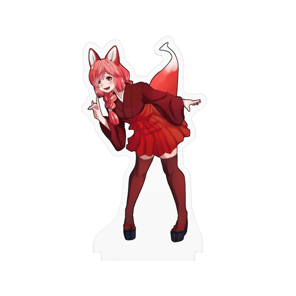 【アクリルスタンド】赤狐(あかこ)【100mm×100mm】