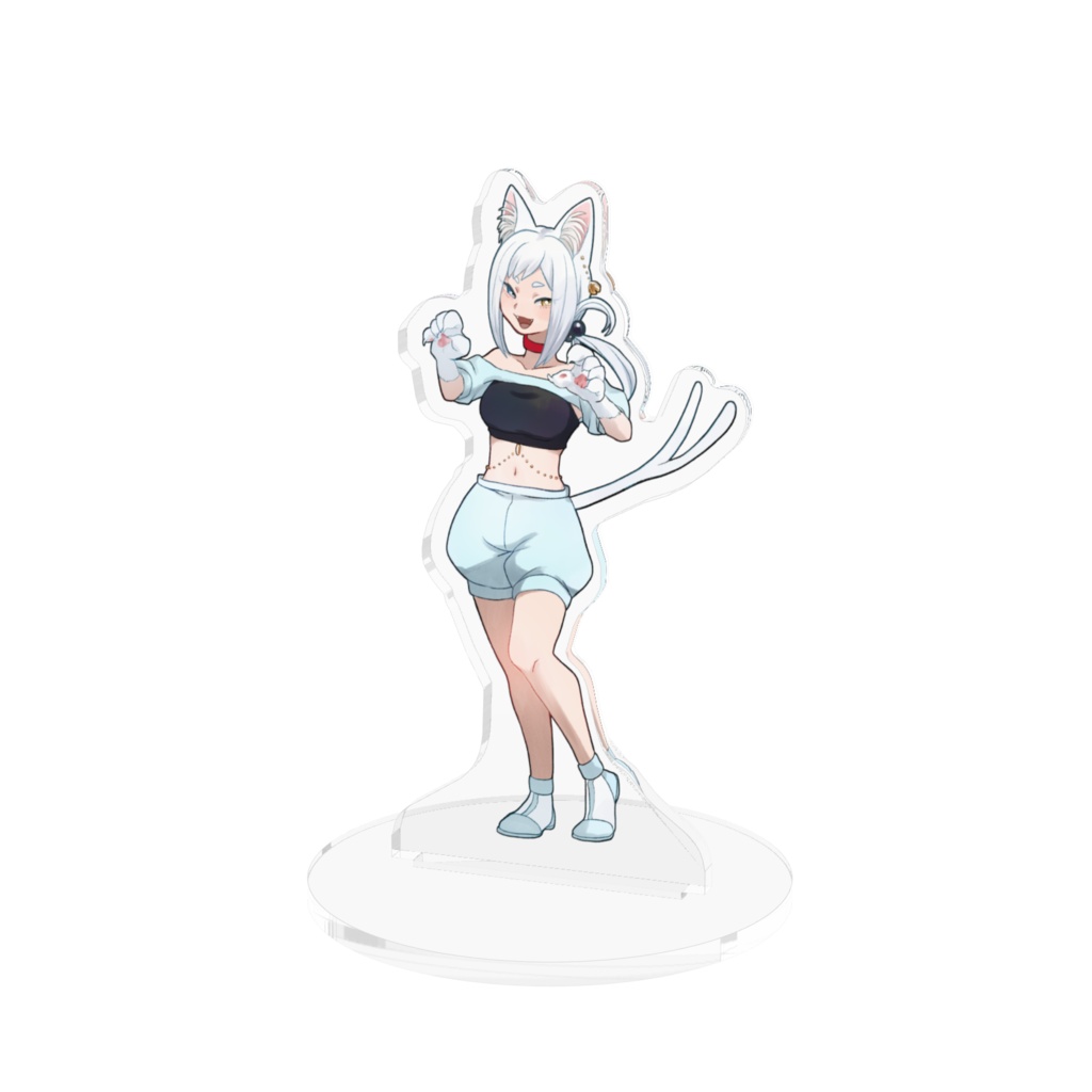 【アクリルスタンド】白猫(びゃくみよう)【100mm×100mm】
