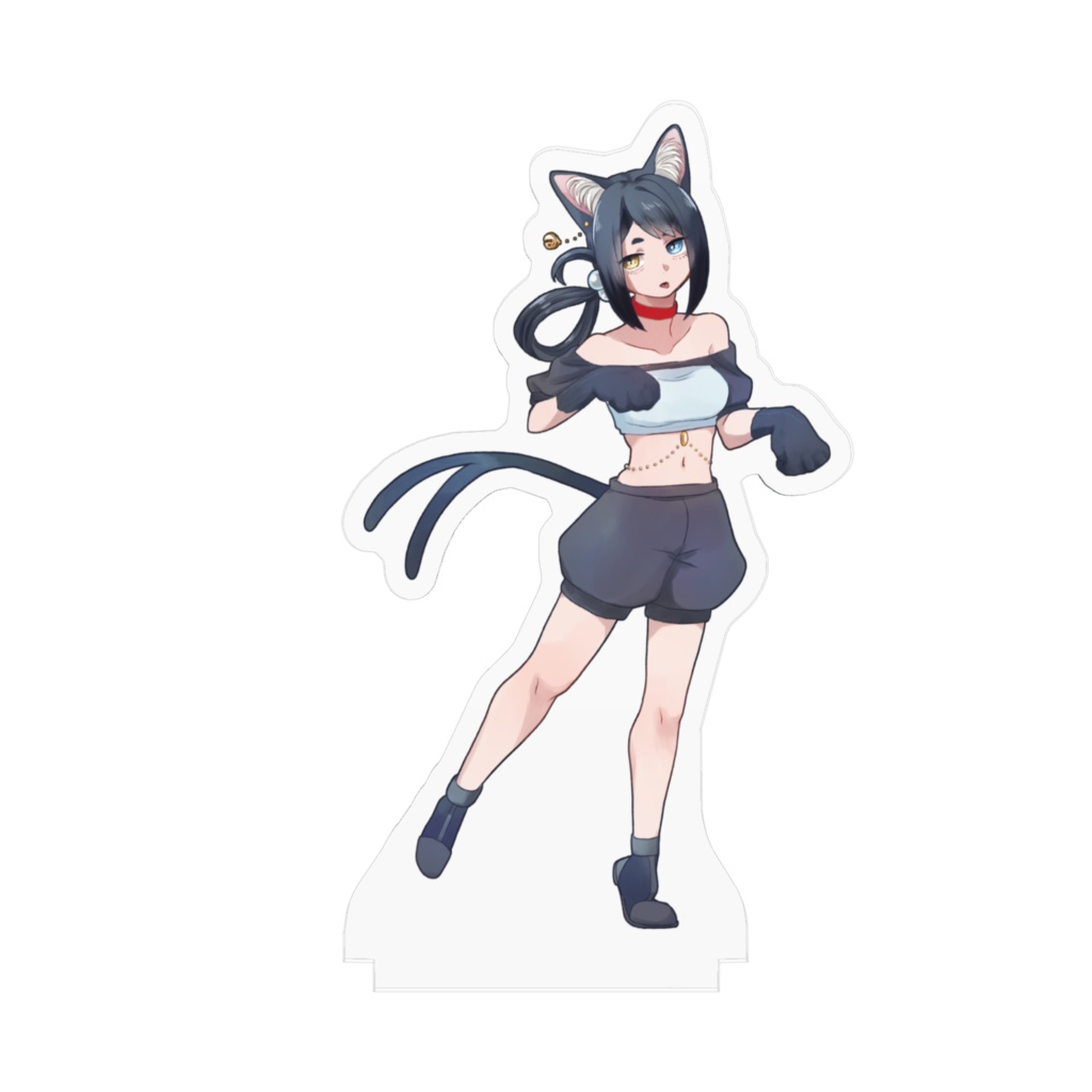 【アクリルスタンド】黒猫(こくびょう)【100mm×100mm】