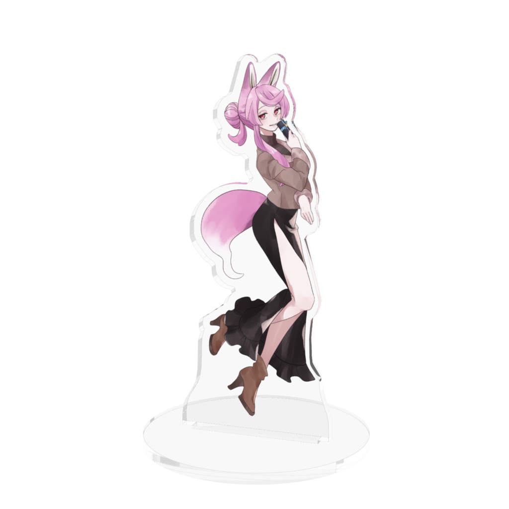 【アクリルスタンド】桃狐(ももこ)【バレンタイン】【100mm×100mm】