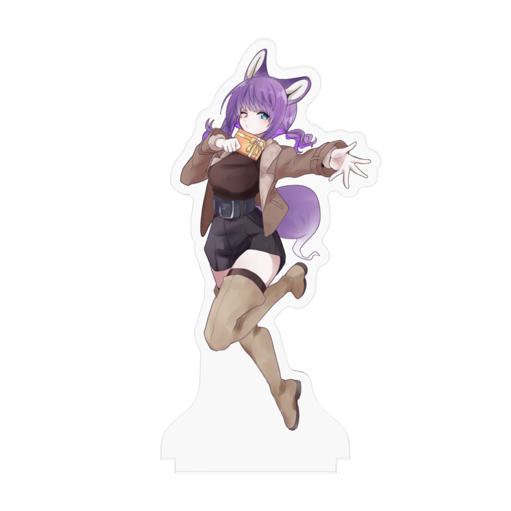 【アクリルスタンド】紫狐(しこん)【バレンタイン】【100mm×100mm】