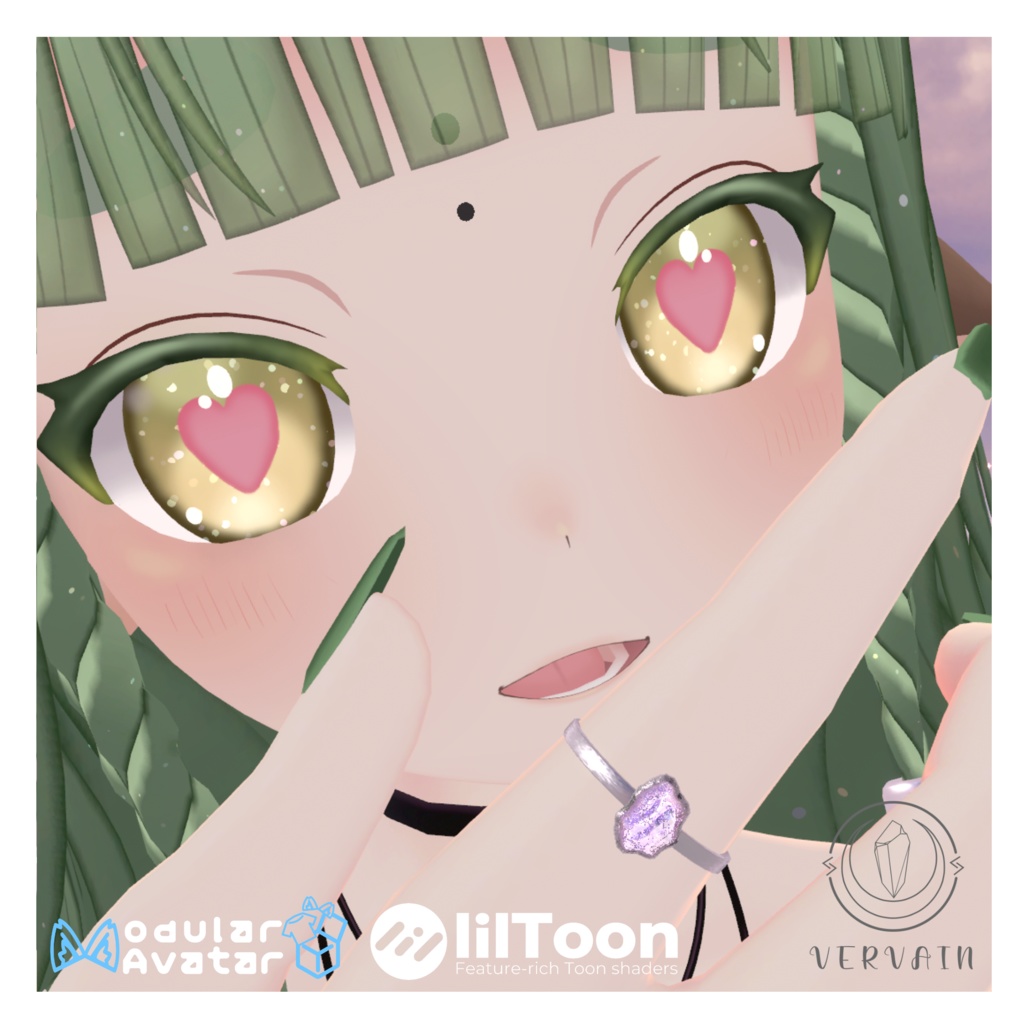 【Modular Avatar 対応】Silver Ring 5種