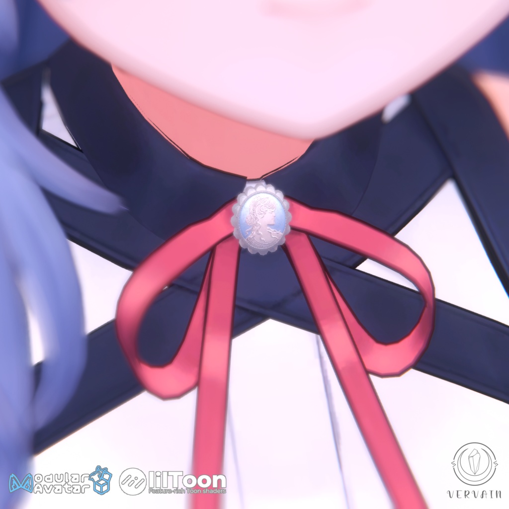 【ModularAvatar対応】アンティークブローチ