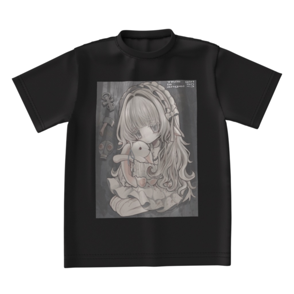 nnoko × Miserum Tシャツ【黒】