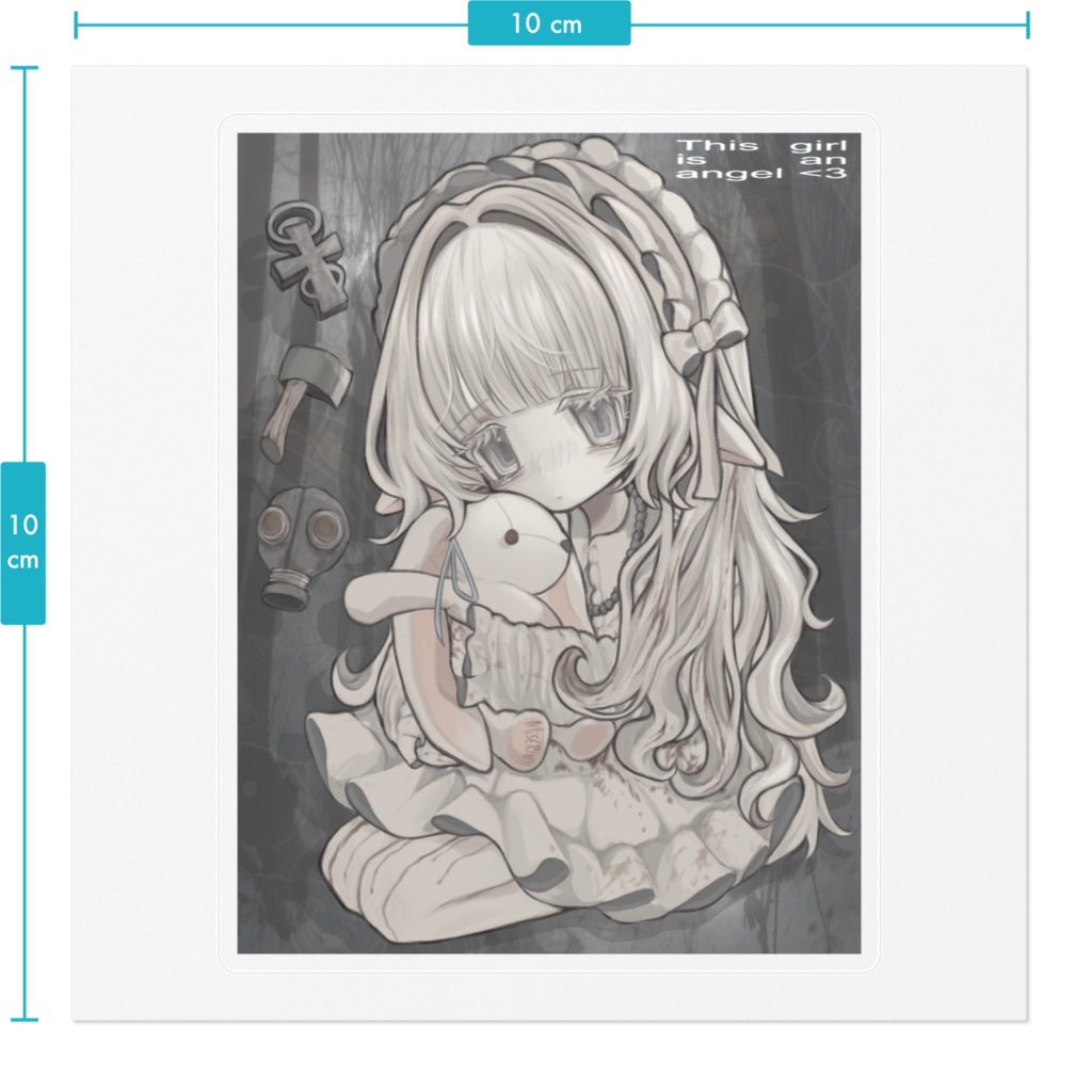 nnoko × Miserum ステッカー