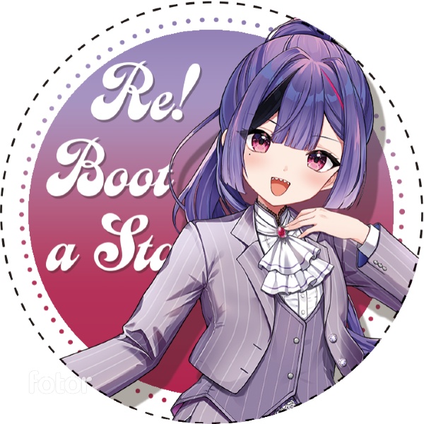 Re!boot a Ster!! 描き下ろし演者イラスト缶バッジ
