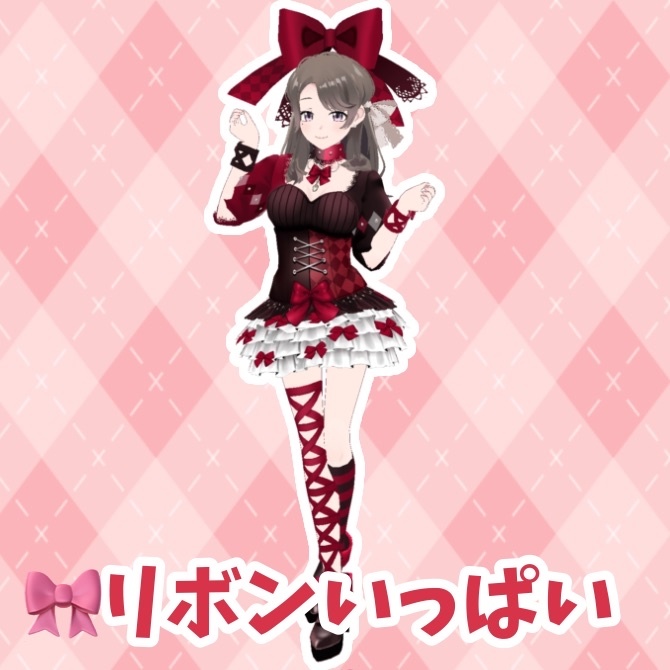 💘リボンいっぱいえすアクリルキーホルダー🎀