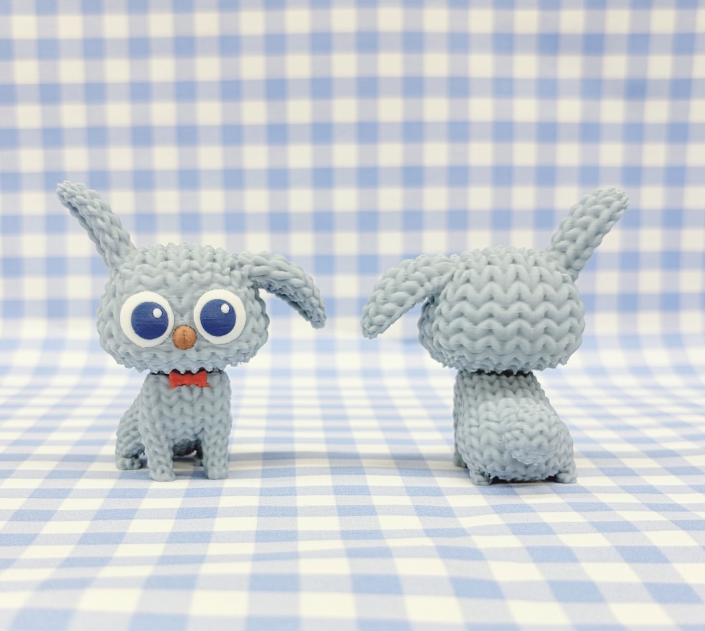 3Dフィギュア 002.毛糸ぬいぐるみ風ブニィ