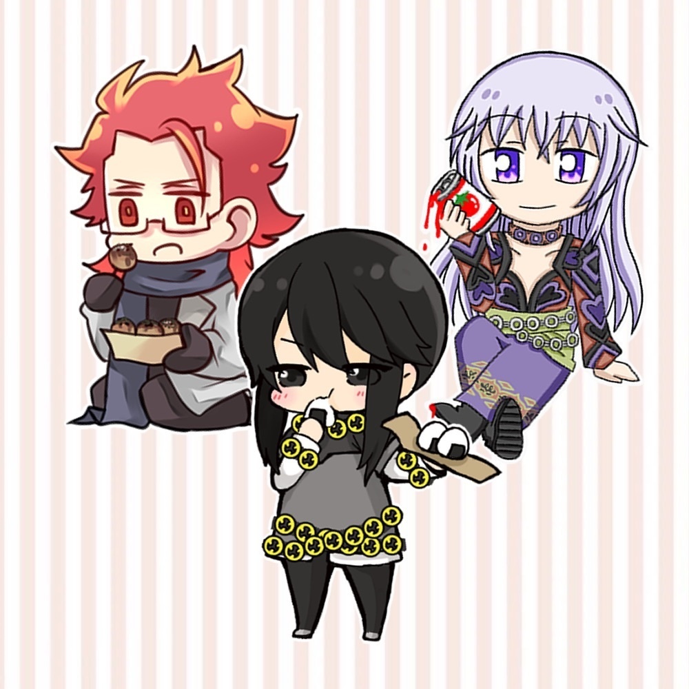 2・3・4敵さんズつなげちゃいました合作アクキー