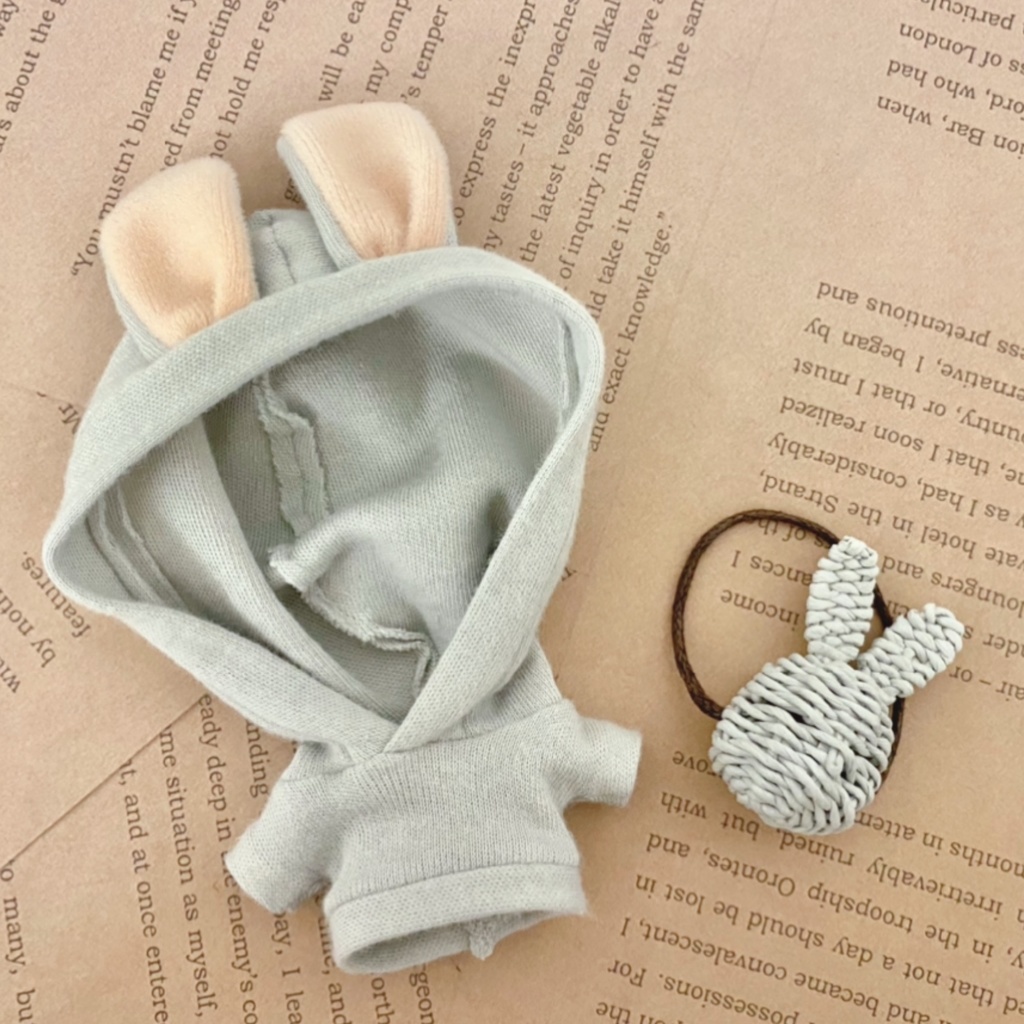 うさ耳パーカー&うさぎカゴバッグ