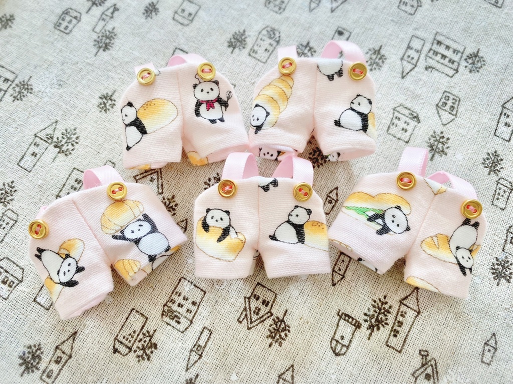 パンダパンサロペット&パンダパーカーセット