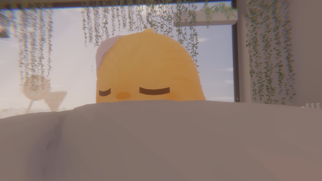 触ると鳴く!ふわもこひよこぬいぐるみ(VRC向け)