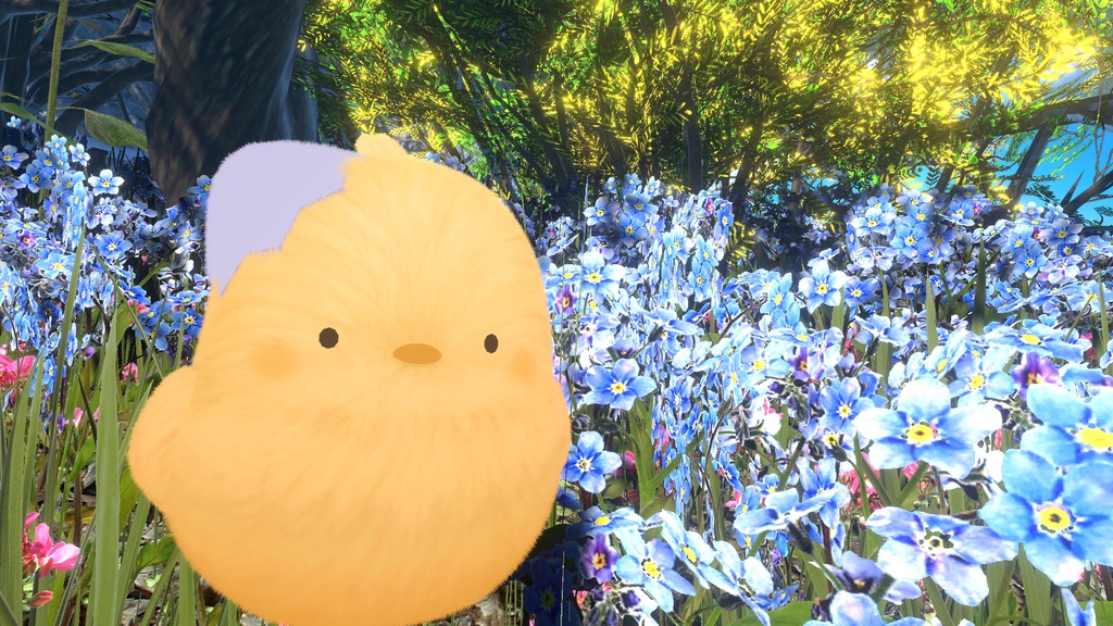 触ると鳴く!ふわもこひよこぬいぐるみ(VRC向け)