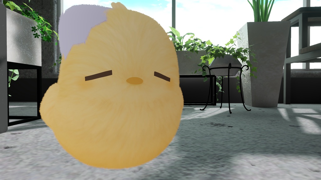 触ると鳴く!ふわもこひよこぬいぐるみ(VRC向け)