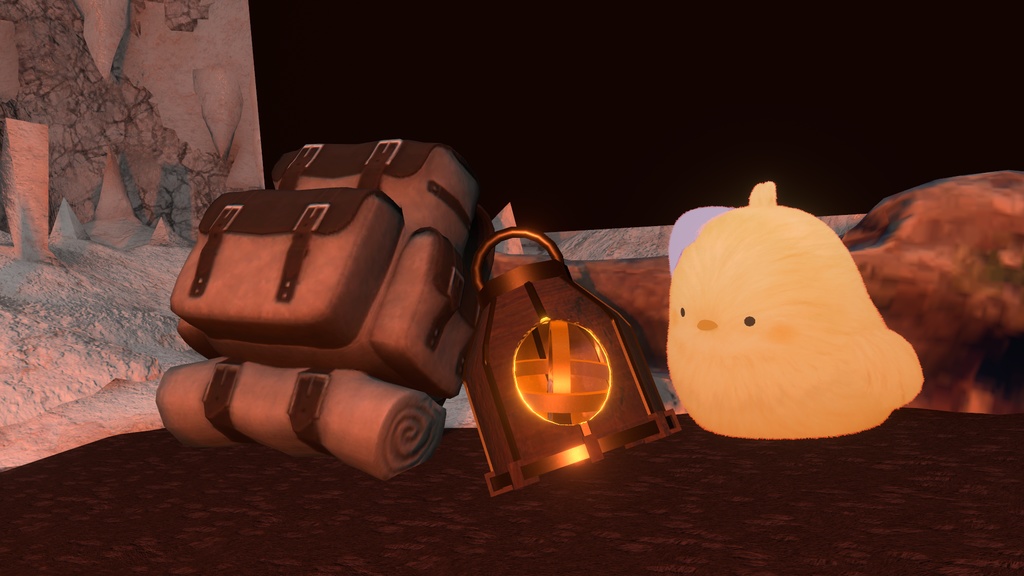 触ると鳴く!ふわもこひよこぬいぐるみ(VRC向け)