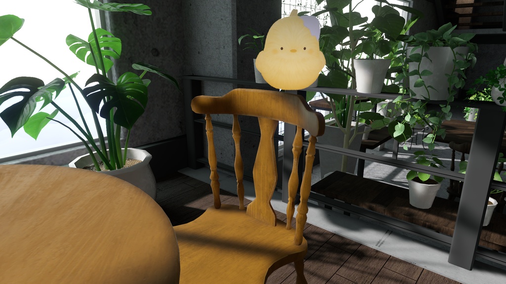 触ると鳴く!ふわもこひよこぬいぐるみ(VRC向け)