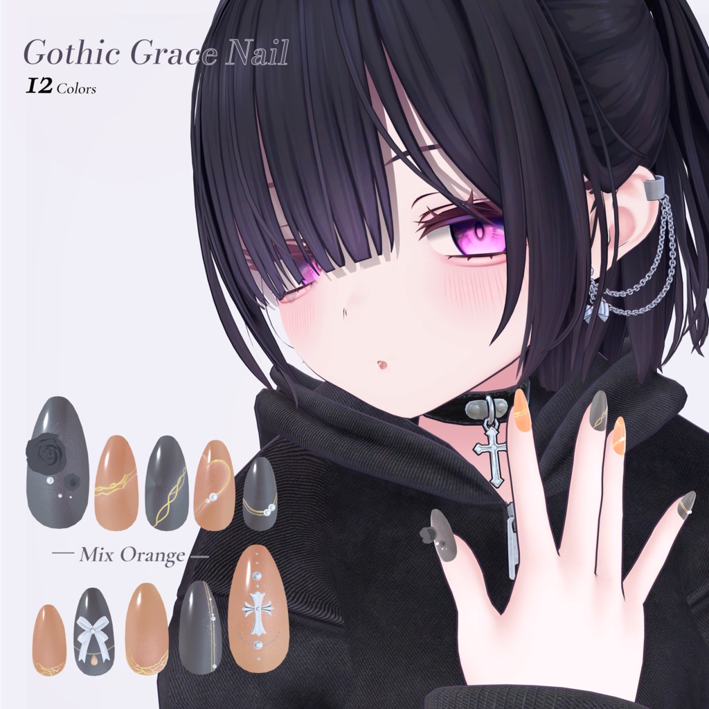 ♥SALE♥Gothic Grace Nail【6Avatars】MA設定済み