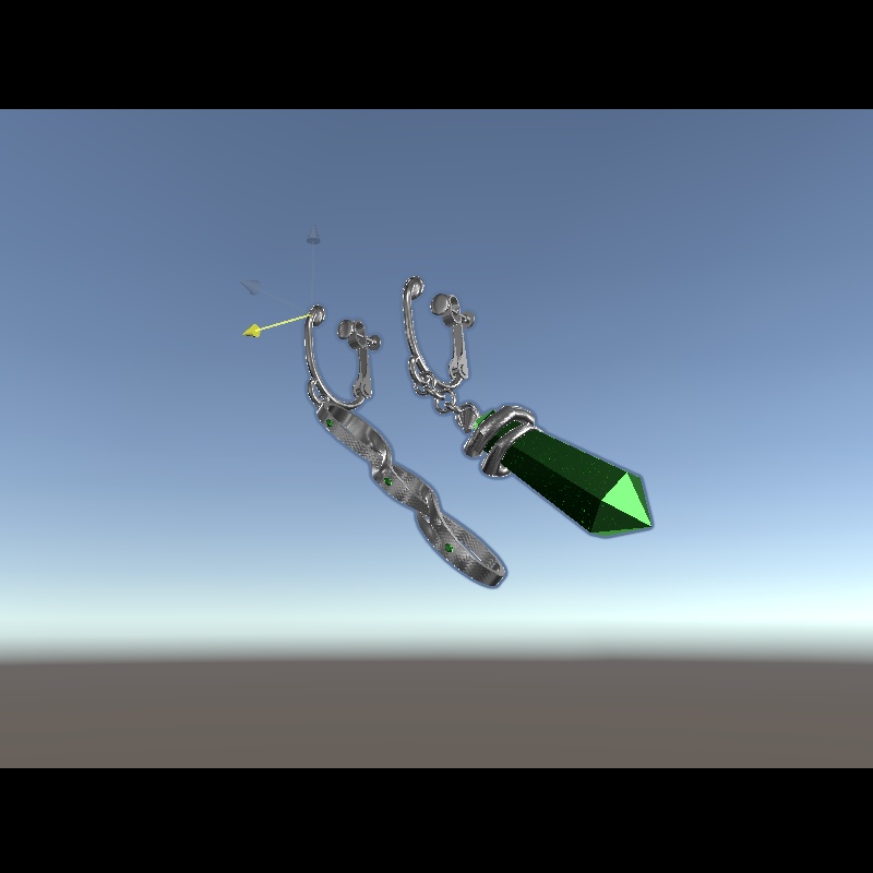 【3Dモデル】SNAKE BITE【イヤリング】