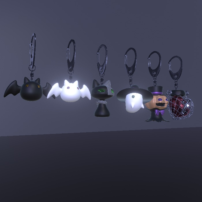【3Dモデル】Halloween set 2025【イヤリング他】