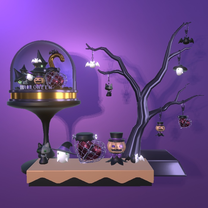 【3Dモデル】Halloween set 2025【イヤリング他】