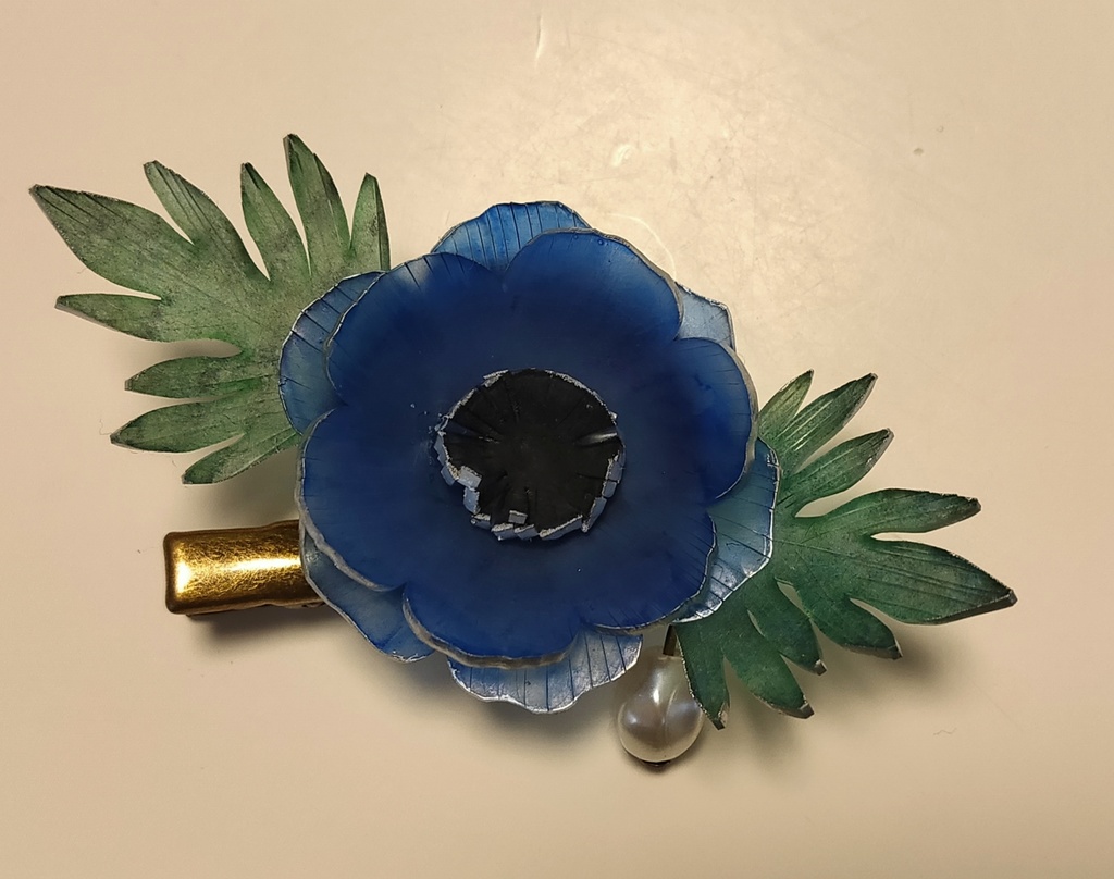 アネモネコサージュ(青)