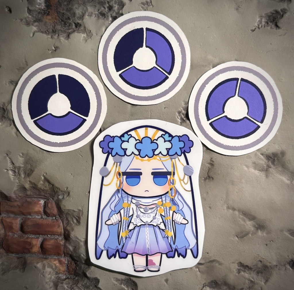 復讐者ステッカー・ダウンアイコンシールセット