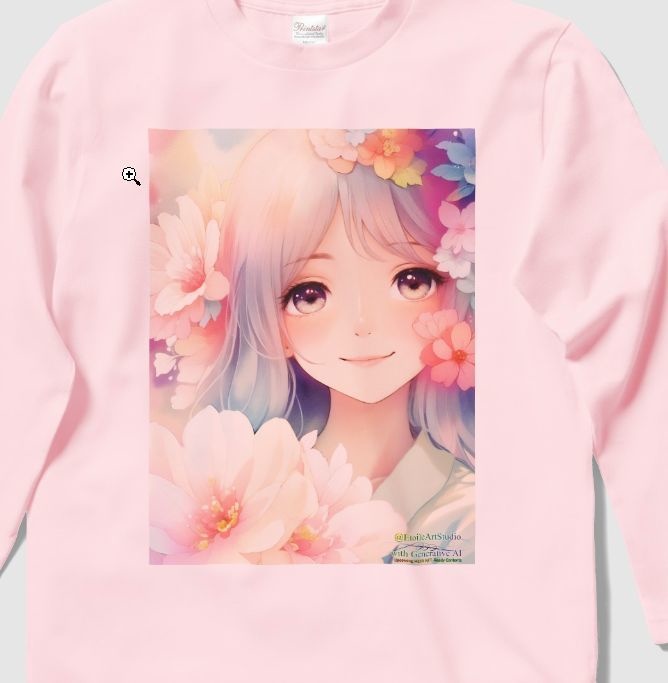 「夢見る瞳2」長袖カラーTシャツ(カラー各種)