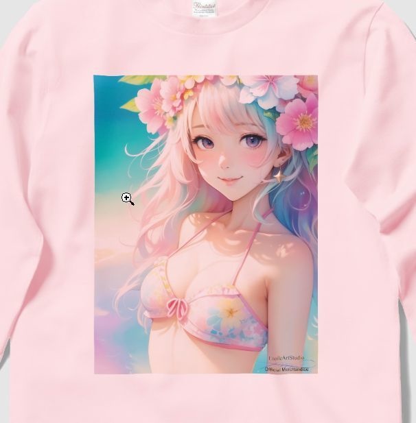「夢見る瞳4」長袖カラーTシャツ(カラー各種)