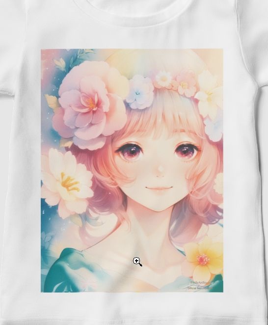 「夢見る瞳」レディースTシャツ