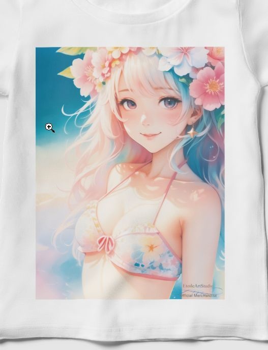 「夢見る瞳4」レディースTシャツ