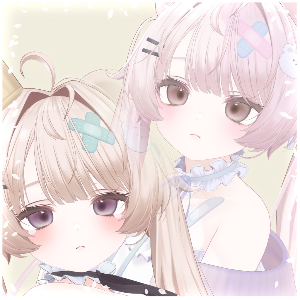 【無料】【2アバター対応】シンプルふんわりアイテクスチャ