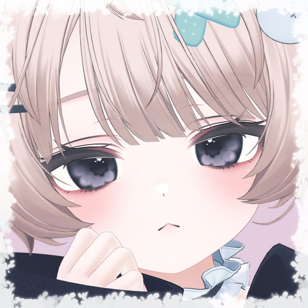 【無料】【2アバター対応】フラワーアイテクスチャ