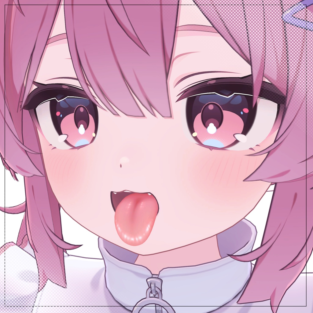 【5アバター対応】つやつや舌テクスチャ