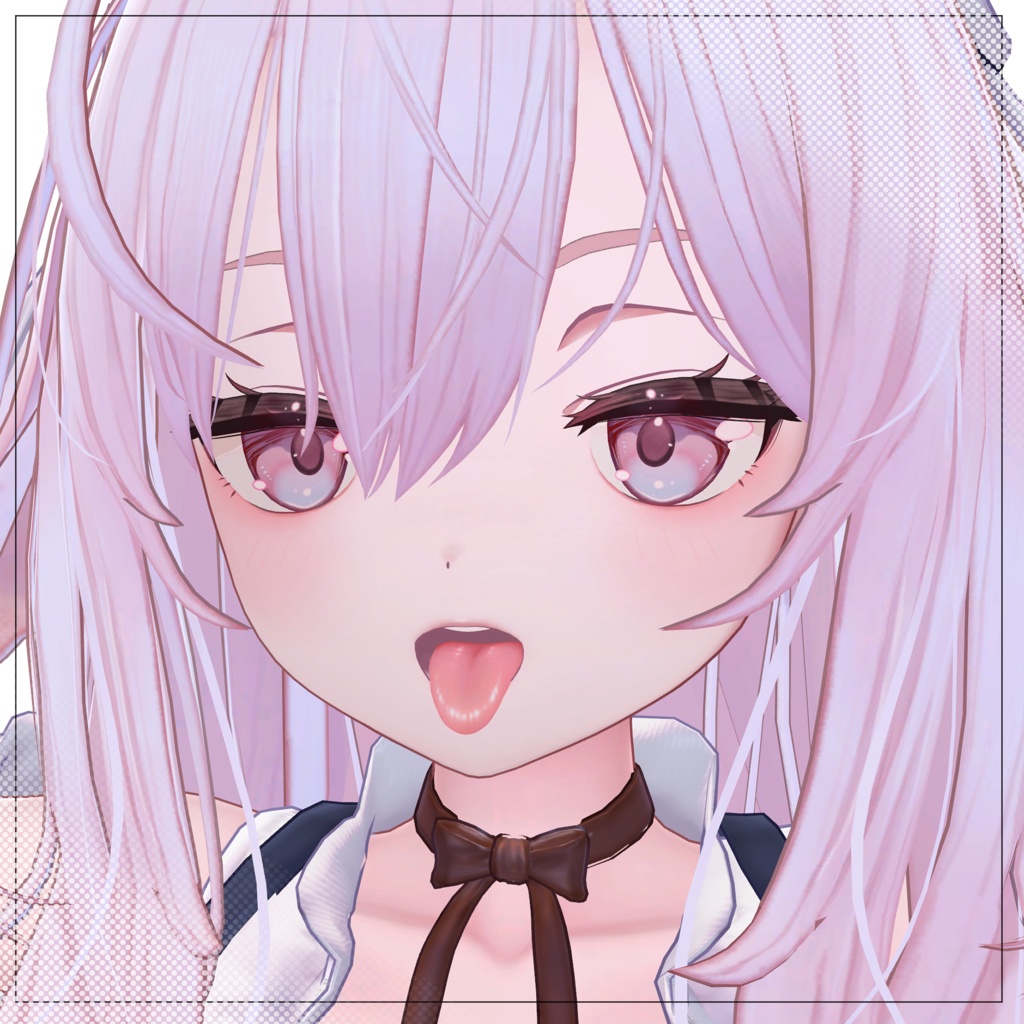 【5アバター対応】つやつや舌テクスチャ