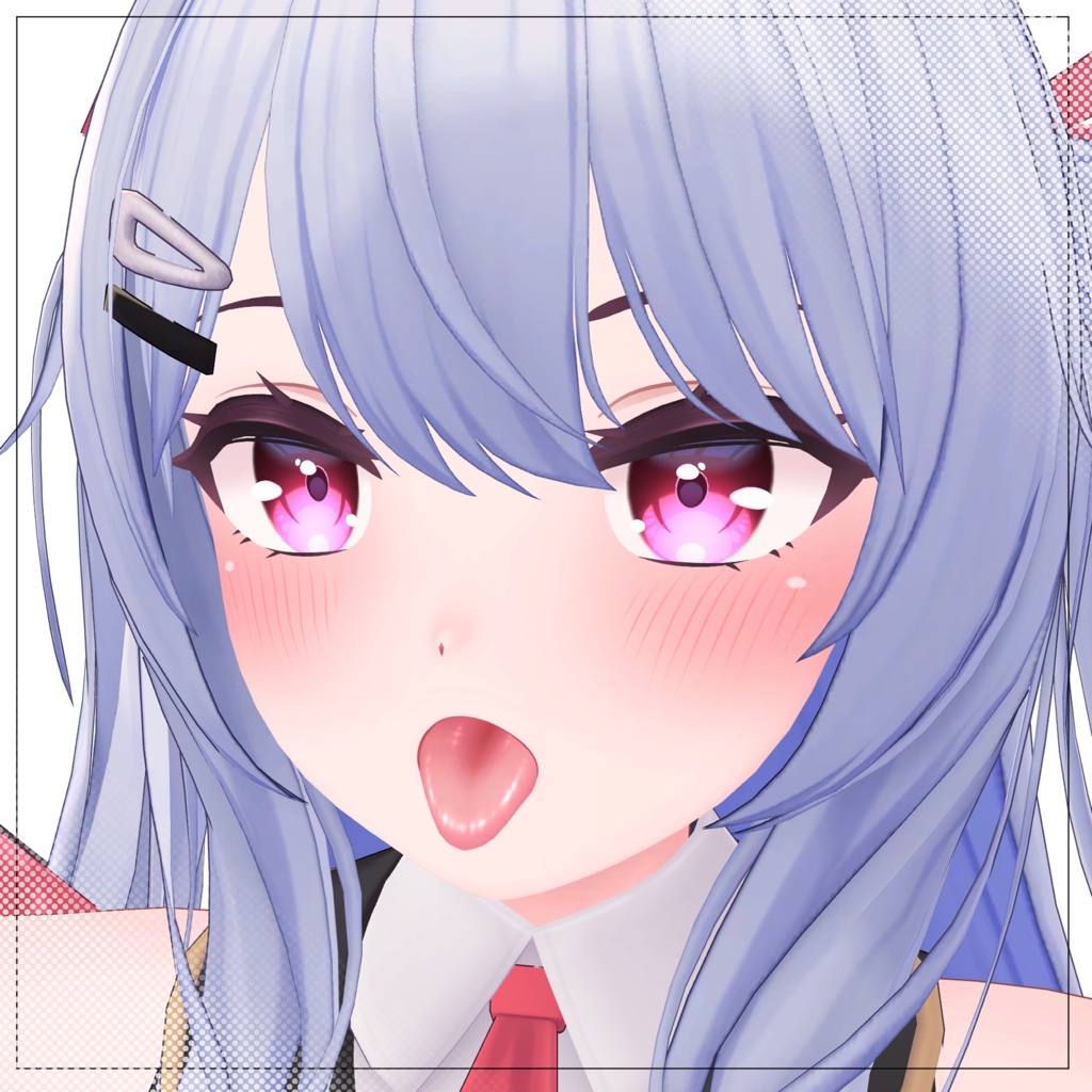 【5アバター対応】つやつや舌テクスチャ